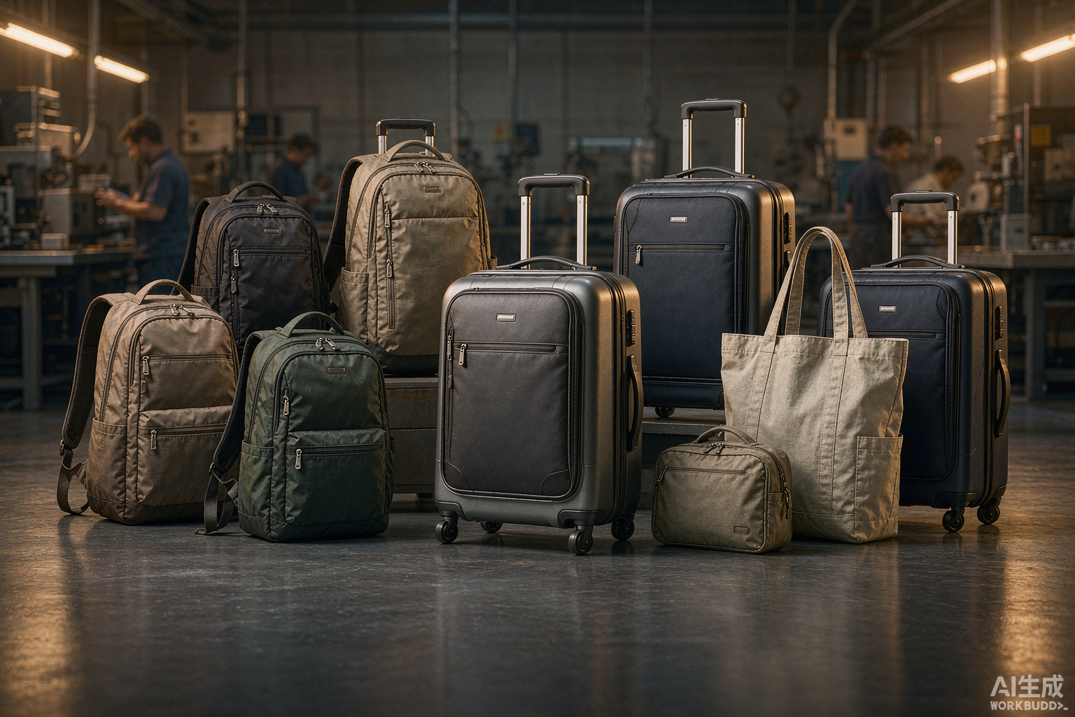 KnapBag product lineup in a modern factory studio